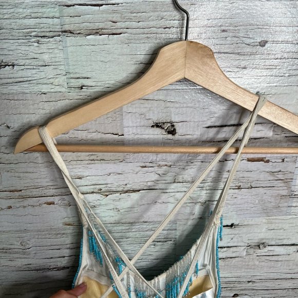 Free People Turquoise Spirit Maxi Dress size 12 - Picture 11 of 14